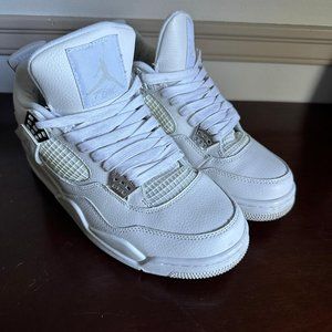 Air Jordan 4 Retro Pure Money 2017 308497-100 Mens Size 10.5 US White